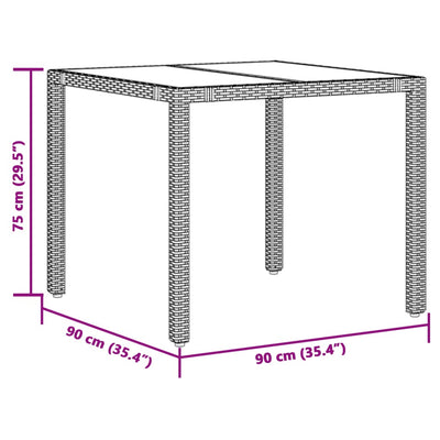 3 Piece Garden Bistro Set with Cushions Grey Poly Rattan Payday Deals