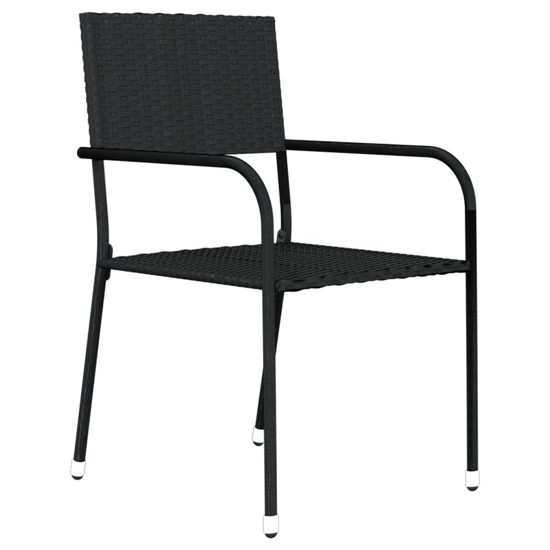 3 Piece Garden Dining Set Black Payday Deals