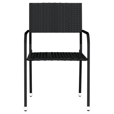 3 Piece Garden Dining Set Black Payday Deals
