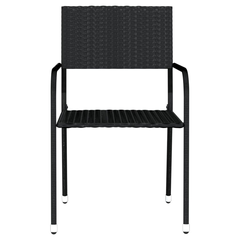 3 Piece Garden Dining Set Black Payday Deals