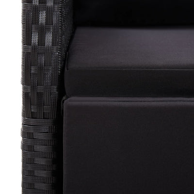 3 Piece Garden Dining Set Black Payday Deals