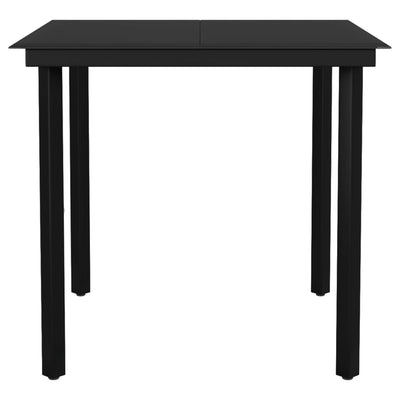 3 Piece Garden Dining Set Black Payday Deals