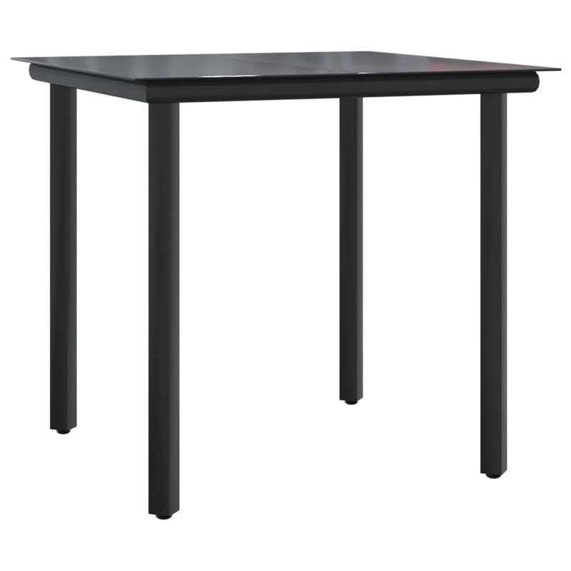 3 Piece Garden Dining Set with Cushions Poly Rattan and Steel Payday Deals