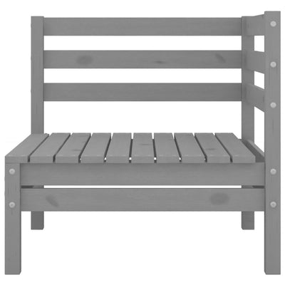 3 Piece Garden Lounge Set Grey Solid Wood Pine Payday Deals