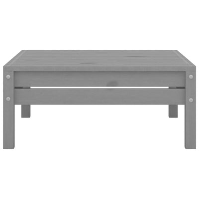 3 Piece Garden Lounge Set Grey Solid Wood Pine Payday Deals