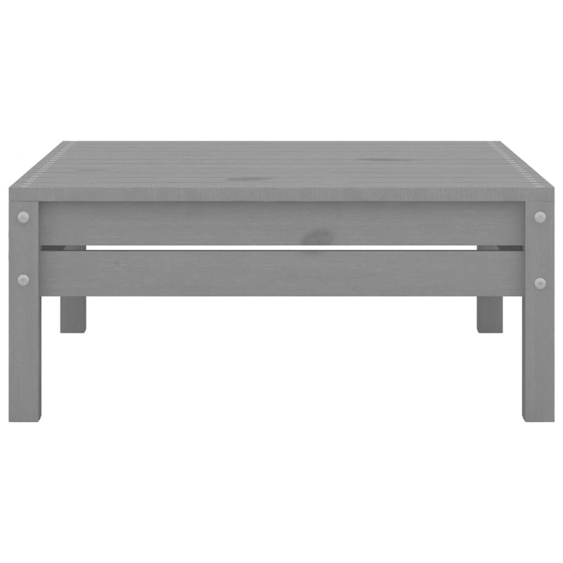 3 Piece Garden Lounge Set Grey Solid Wood Pine Payday Deals