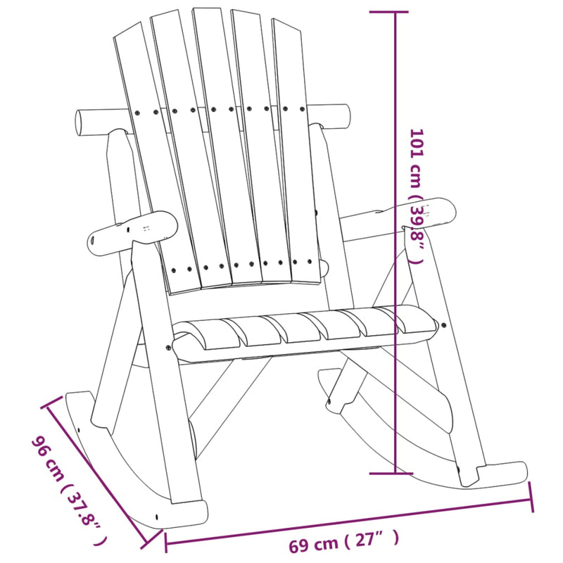 3 Piece Garden Lounge Set Solid Wood Spruce Payday Deals