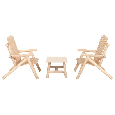 3 Piece Garden Lounge Set Solid Wood Spruce Payday Deals