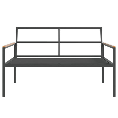 3 Piece Garden Lounge Set with Cushions Anthracite Steel Payday Deals