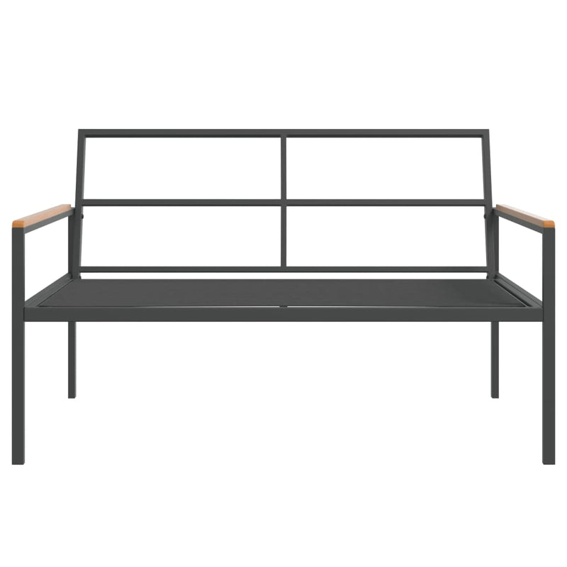 3 Piece Garden Lounge Set with Cushions Anthracite Steel Payday Deals