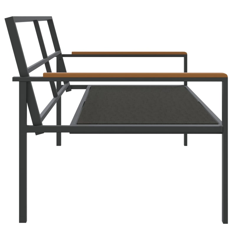 3 Piece Garden Lounge Set with Cushions Anthracite Steel Payday Deals