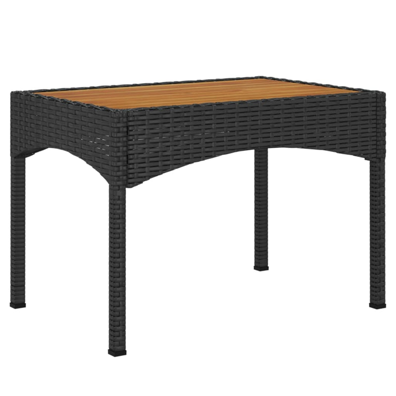3 Piece Garden Lounge Set with Cushions Black Poly Rattan Payday Deals