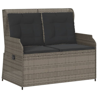 3 Piece Garden Lounge Set with Cushions Grey Poly Rattan Payday Deals