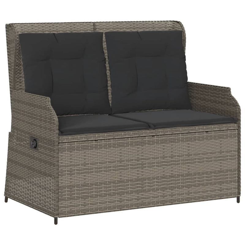 3 Piece Garden Lounge Set with Cushions Grey Poly Rattan Payday Deals