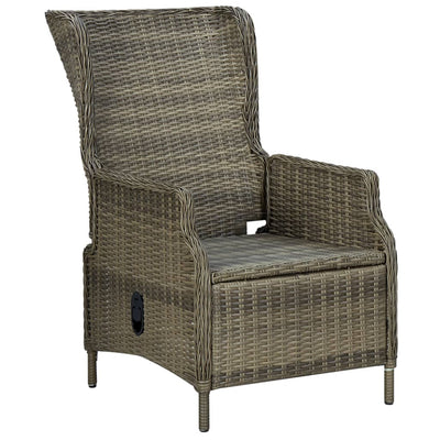 3 Piece Garden Lounge Set with Cushions Poly Rattan Brown Payday Deals