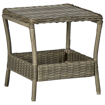 3 Piece Garden Lounge Set with Cushions Poly Rattan Brown Payday Deals