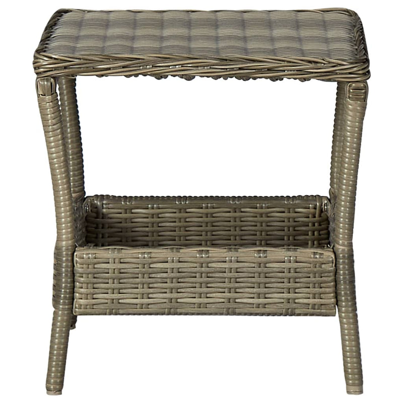 3 Piece Garden Lounge Set with Cushions Poly Rattan Brown Payday Deals