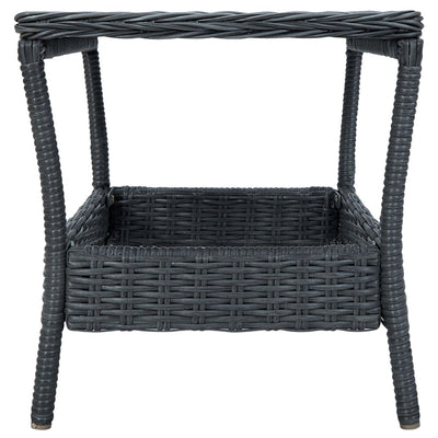 3 Piece Garden Lounge Set with Cushions Poly Rattan Dark Grey Payday Deals