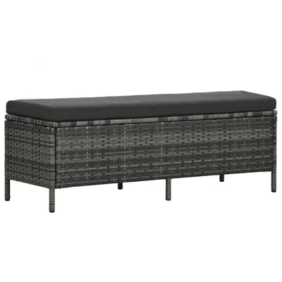 3 Piece Garden Lounge Set with Cushions Poly Rattan Grey Payday Deals