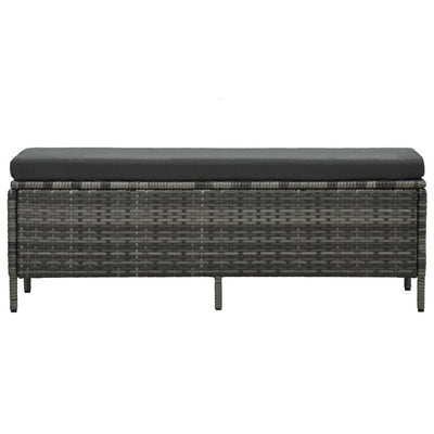 3 Piece Garden Lounge Set with Cushions Poly Rattan Grey Payday Deals