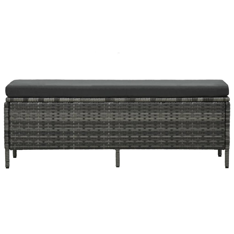 3 Piece Garden Lounge Set with Cushions Poly Rattan Grey Payday Deals