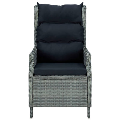 3 Piece Garden Lounge Set with Cushions Poly Rattan Light Grey Payday Deals
