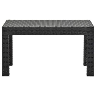 3 Piece Garden Lounge Set with Cushions PP Rattan Anthracite Payday Deals