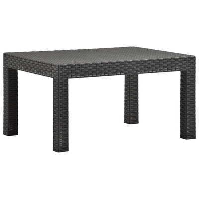 3 Piece Garden Lounge Set with Cushions PP Rattan Anthracite Payday Deals