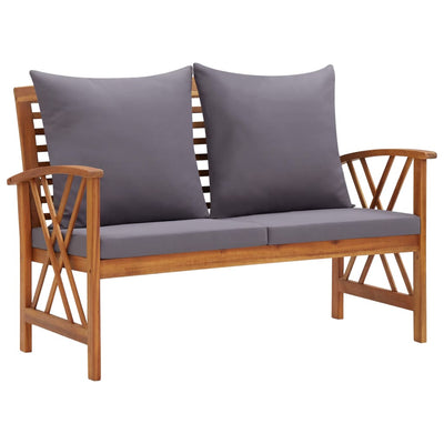 3 Piece Garden Lounge Set with Cushions Solid Acacia Wood Payday Deals