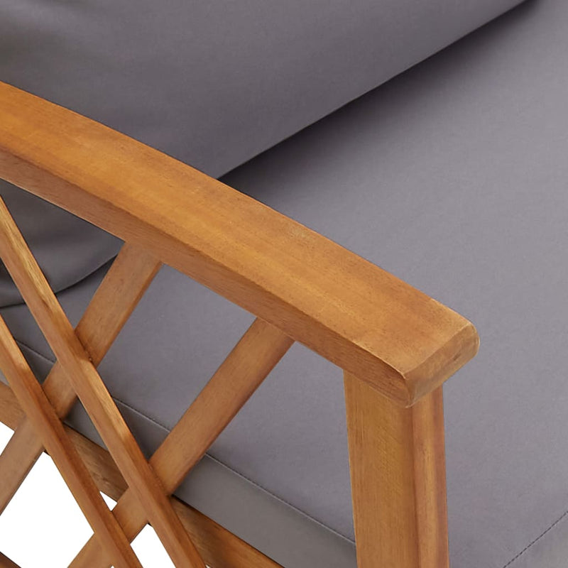 3 Piece Garden Lounge Set with Cushions Solid Acacia Wood Payday Deals