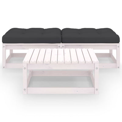 3 Piece Garden Lounge Set with Cushions Solid Pinewood Payday Deals