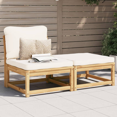 3 Piece Garden Lounge Set with Cushions Solid Wood Acacia Payday Deals