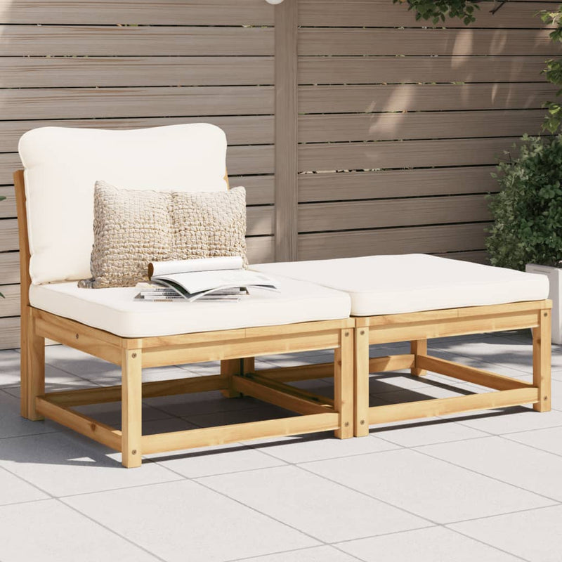 3 Piece Garden Lounge Set with Cushions Solid Wood Acacia Payday Deals