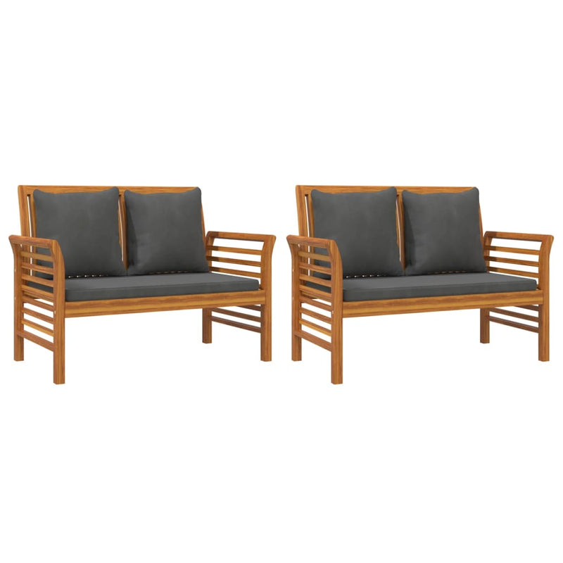 3 Piece Garden Lounge Set with Cushions Solid Wood Acacia Payday Deals