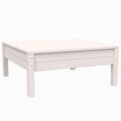 3 Piece Garden Lounge Set with Cushions White Solid Pinewood Payday Deals