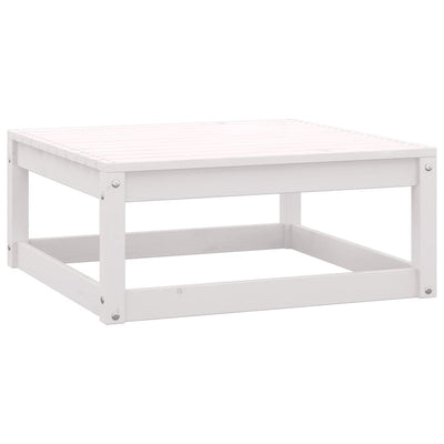 3 Piece Garden Lounge Set with Cushions White Solid Pinewood Payday Deals