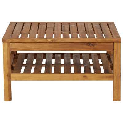 3 Piece Garden Lounge Set with Dark Grey Cushions Acacia Wood Payday Deals