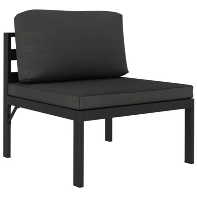 3 Piece Garden Sofa Set with Cushions Aluminium Anthracite Payday Deals