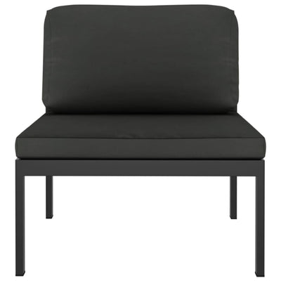 3 Piece Garden Sofa Set with Cushions Aluminium Anthracite Payday Deals