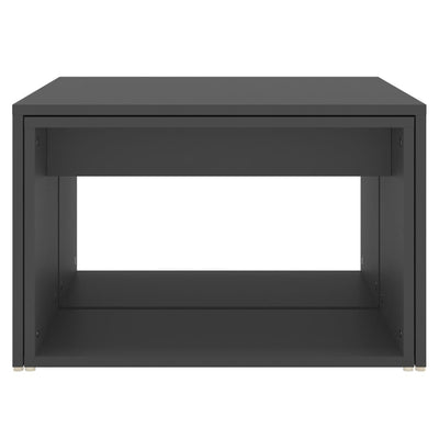 3 Piece Nesting Coffee Table Set Grey 60x60x38 cm Engineered Wood Payday Deals