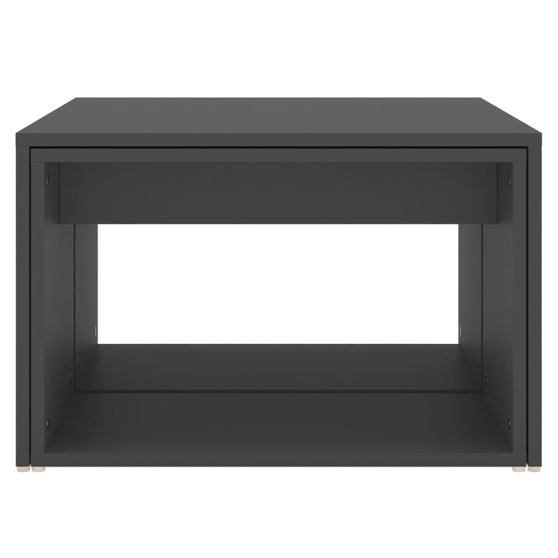 3 Piece Nesting Coffee Table Set Grey 60x60x38 cm Engineered Wood Payday Deals