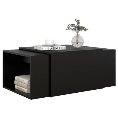 3 Piece Nesting Coffee Table Set Grey 60x60x38 cm Engineered Wood Payday Deals