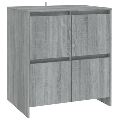 3 Piece Sideboard Grey Sonoma Engineered Wood Payday Deals