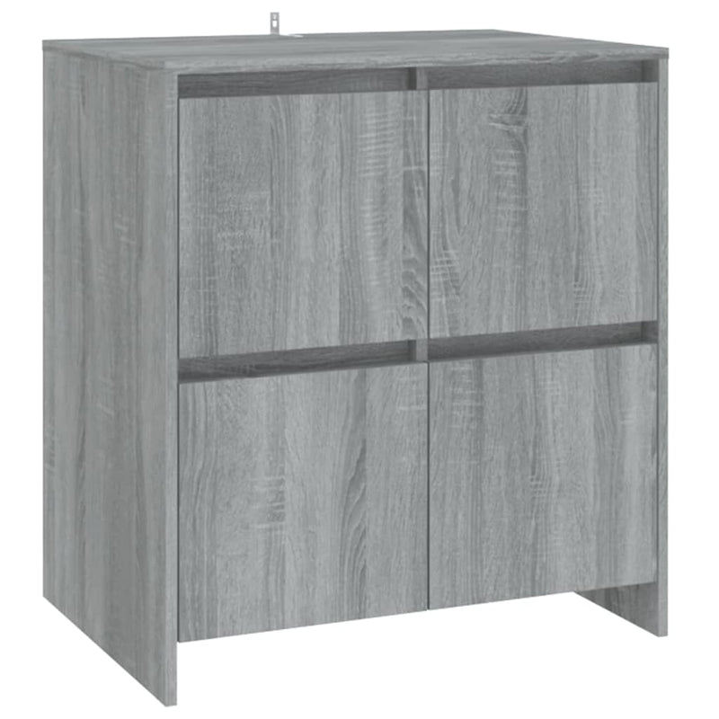 3 Piece Sideboard Grey Sonoma Engineered Wood Payday Deals