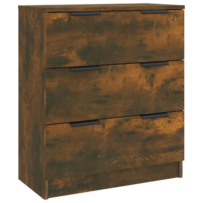 3 Piece Sideboards Smoked Oak Engineered Wood Payday Deals