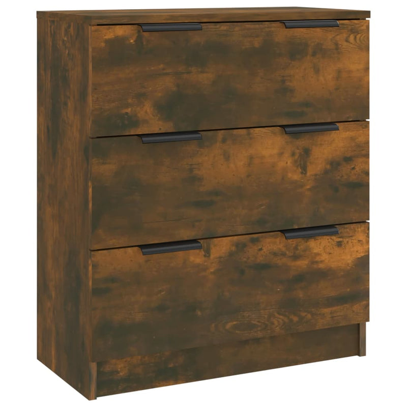 3 Piece Sideboards Smoked Oak Engineered Wood Payday Deals