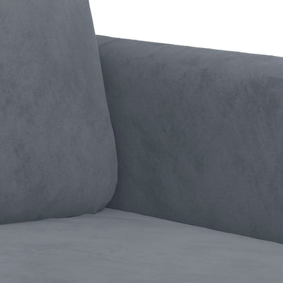 3 Piece Sofa Set Dark Grey Velvet Payday Deals