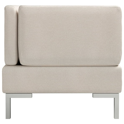 3 Piece Sofa Set Fabric Cream Payday Deals