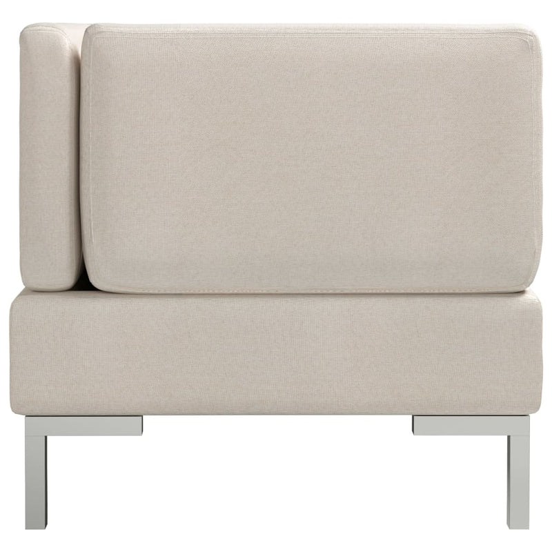 3 Piece Sofa Set Fabric Cream Payday Deals