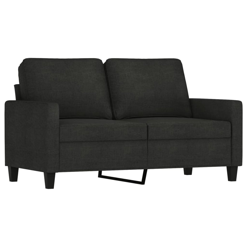 3 Piece Sofa Set with Cushions Black Fabric Payday Deals